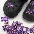 SPOOKY-LETTERS-CROC-CHARMS-3D-PRINTABLE-by-qbed-8.jpg 🐊 ALPHABET CROC CHARMS [SPOOKY LETTERS]