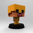 untitled.640.png STL file MINECRAFT - STEVE WITH ARMOR - FUNKO POP・3D printer design to download