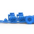 57.jpg Diecast Moteur avant dragster old school à 6 roues Version 2 Echelle 1:25
