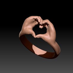 97.jpg STL file heart ring・3D print design to download, TOCAN22