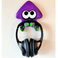 1000002616.jpg Splatoon Inkling Headphone Hanger - multicolour print