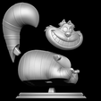 7~1.png STL file Cheshire cat - Alice in Wonderland・3D printable design to download, SillyToys