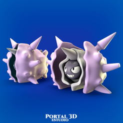 5.png Archivo STL POKÉMON CLOYSTER ARTICULATED/ FLEXY・Plan imprimible en 3D para descargar