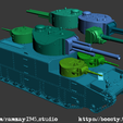T-39-details.png T-39 Soviet experimental superheavy tank 1:100
