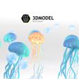 model 3d.jpg Télécharger le fichier OBJ Méduses colorées 2020 • Objet à imprimer en 3D, ronaldocc13