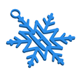 HSnowflakeInitialGiftTag3DImage.png Letter H - Snowflake Initial Gift Tag Ornament