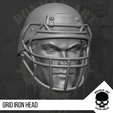 8.png Grid Iron head for 6 inch Action Figures