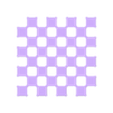 PlainTilesV2.obj Patterned Chess Set (Ruby-Sapphire)