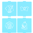 1.png Dumbo stencil set of 4 for Coffee and Baking