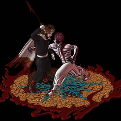 vladimir-mainpicture-2.jpg 3D-Datei Dämonentöter Rengoku VS Akaza・Design für 3D-Drucker zum herunterladen