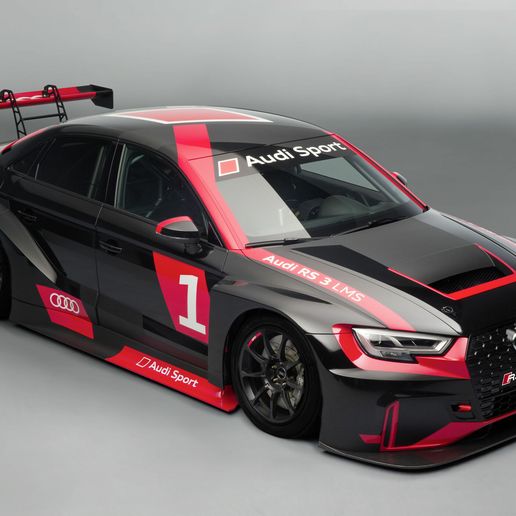 🚗 Audi RS3 Race Car - Detailed 3D model ready for printing and ...