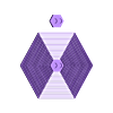 shapes.stl Un sous-verre Hexagone satisfaisant