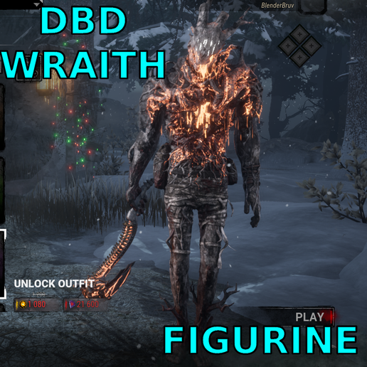 DBD Figurine Sleeping Hollow Wraith Killer STL – Dead by Daylight 3D Print Figurine Horror Game Statue for Resin & FDM cosmetic, outfit, costume, Free, HOliday, Halloween, Present, GIft,