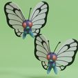 butterfree-render.jpg Pokemon - Caterpie, Metapod and Butterfree with 2 poses (Pre Supported)