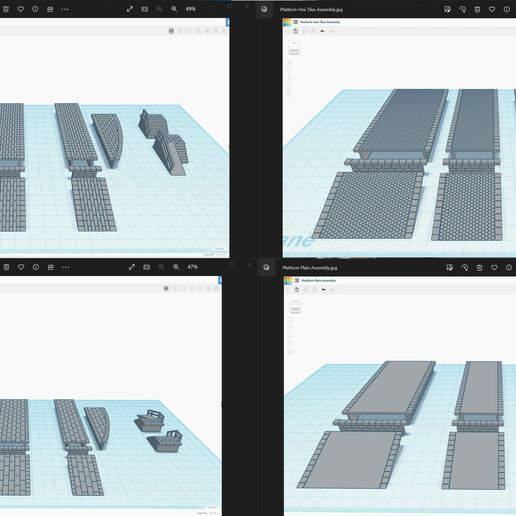 🛤️ Railway Platform - Configurable - Scalable・ 3D File for 3D printing ...