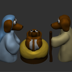 pintados.png STL file Dachshund birth・3D printer model to download