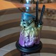 1080-2.png Tactical Skull Pen Holder & Katana Bust! ⚔️ (Functional Desk Art)