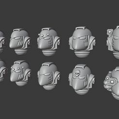 Basic Beakies.jpg STL file Prime Beaky Helmets・3D print object to download