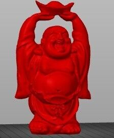 laughing Buddhist monk - 3D model önizlemesi