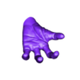 HAND 2 PALMS UP.stl ALIEN WALL MOUNTED - NO SUPPORTS