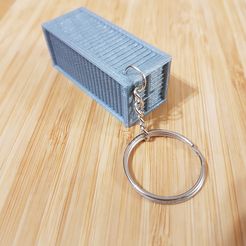 20220805_200314.jpg Файл STL Llavero container / Shipping container keyring・3D модель для печати скачать