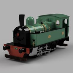 industrialShunter_1.jpeg STL file Tubize type 104 industrial steam locomotive HO scale 1:87・3D printable model to download, s6monts