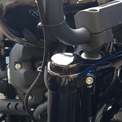 STL file Harley Davidson Fork Cover Cap CLEAN Softail Fork Cover 🏍️ ...