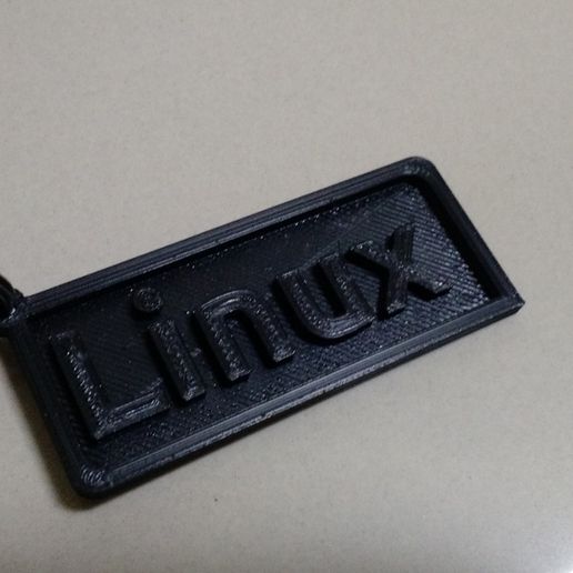 Free 3D file Linux keychain・3D printing template to download・Cults