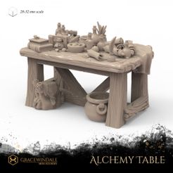 1000X1000-Gracewindale-alchemy-table.jpg STL file Alchemy Table・3D print object to download