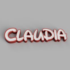 CLAUDIA_-Font_Disney-_2023-Feb-16_01-37-34AM-000_CustomizedView19174302301.jpg Archivo 3D NAMELED CLAUDIA (FONT DISNEY) - LAMPARA LED CON NOMBRE・Modelo para descargar e imprimir en 3D