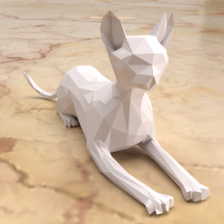 coucher1.png Egyptian Cat low poly