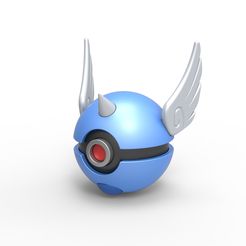 1.jpg Archivo 3D Pokeball Dragonair・Plan de impresora 3D para descargar, CosplayItemsRock