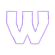 w.stl печенье буква W