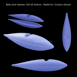 New-Project-2021-10-26T174201.475.png Fichier STL Réservoir ventral lakester 150 US Gallons - Maquette / Custom diecast・Plan à imprimer en 3D à télécharger
