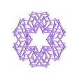 Snowflake Small 060.stl 100 copos de nieve