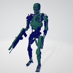 Capture.png Fichier OBJ Terminator T-800 complet・Plan imprimable en 3D à télécharger