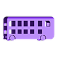 doubledecker_v3.obj Druck an Ort und Stelle Doppeldecker-Bus mit beweglichen Rädern