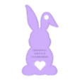 LLAVERO CONEJO PERSONALIZABLE v1.stl 兔子自定义名称