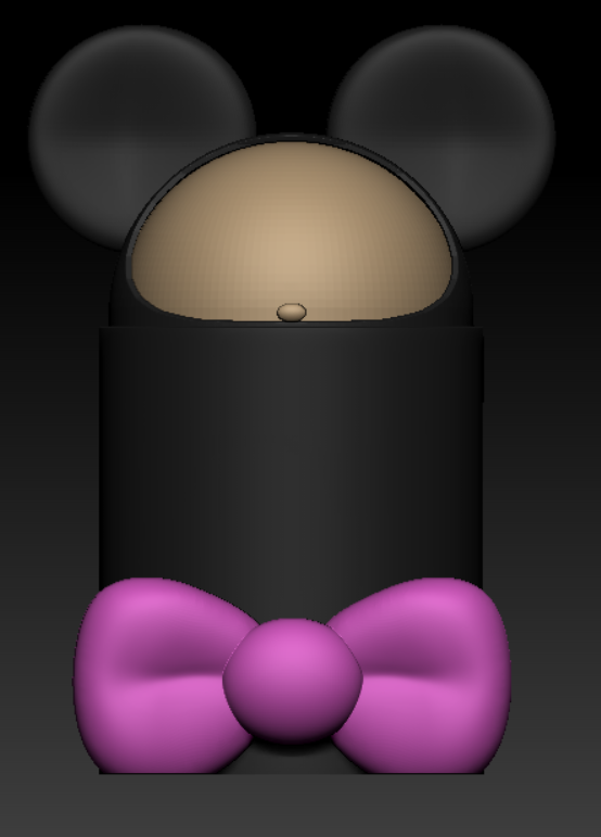 minnie1.png STL file Minnie theme mini trash can・3D printer design to download, Le-Studio2A