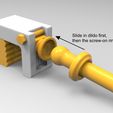 Slideon.jpg Télécharger fichier STL Clamp Mount Dildo / Moves and Slides ! • Plan pour imprimante 3D, Designs-a-lot