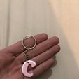 531a1794-ecab-48bb-b0fc-1c3c152da292.jpg Letter Keychain - Minimalist Initial Keyring