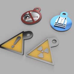 Senza-titolo.png Free STL file Portachiavi segnali di sicurezza (keychain safety signs)・3D printable design to download, kenzo88