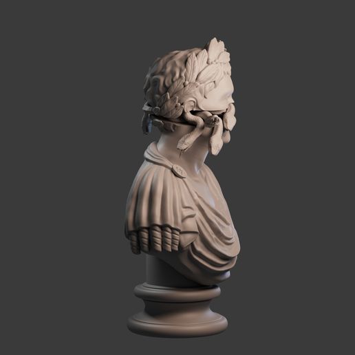 👤 Caesar Augustus Printable Bust・ 3D File for ・Cults