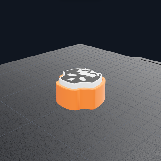 Gaming Fidget Clicker -  broken skull  (Includes SVG File + Editable Bambu Studio Color Project)