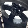 IMG_8316.jpeg Wheel Mirror Ornament Keychain Decoration Car Rim SSR Professor SP1 With Tire And Brake Disc