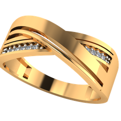 RNG-14-A.png Файл STL Перекрещенное кольцо・Модель для печати в 3D скачать, FerielKh