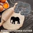 ce (orefeJ > Dae BS Kgs has Bes Elephant cookie cutter pastry dough biscuit sugar food