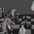 chess-room-knight-whhite-close-look-jump.png American Stauton Chess Set + Chess Board Standart
