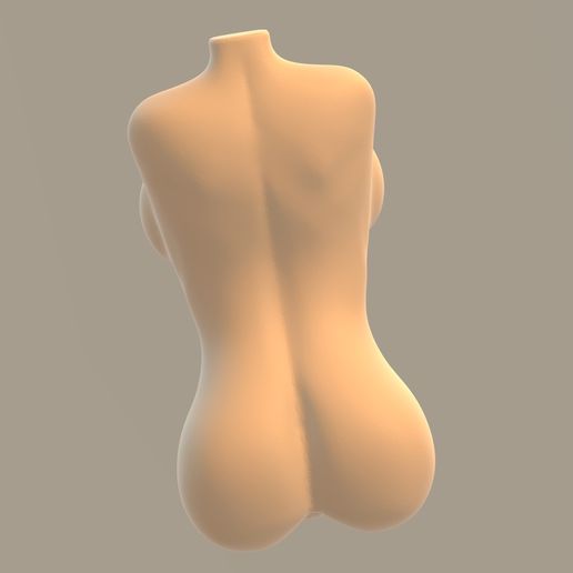 🍑 torso mold・ STL File for 3D printing・Cults