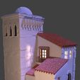 general-casas-con-torre.jpg STL-Datei HO Haus Bausatz bestehend aus 4 Teilen・3D-druckbares Modell zum Herunterladen, javherre